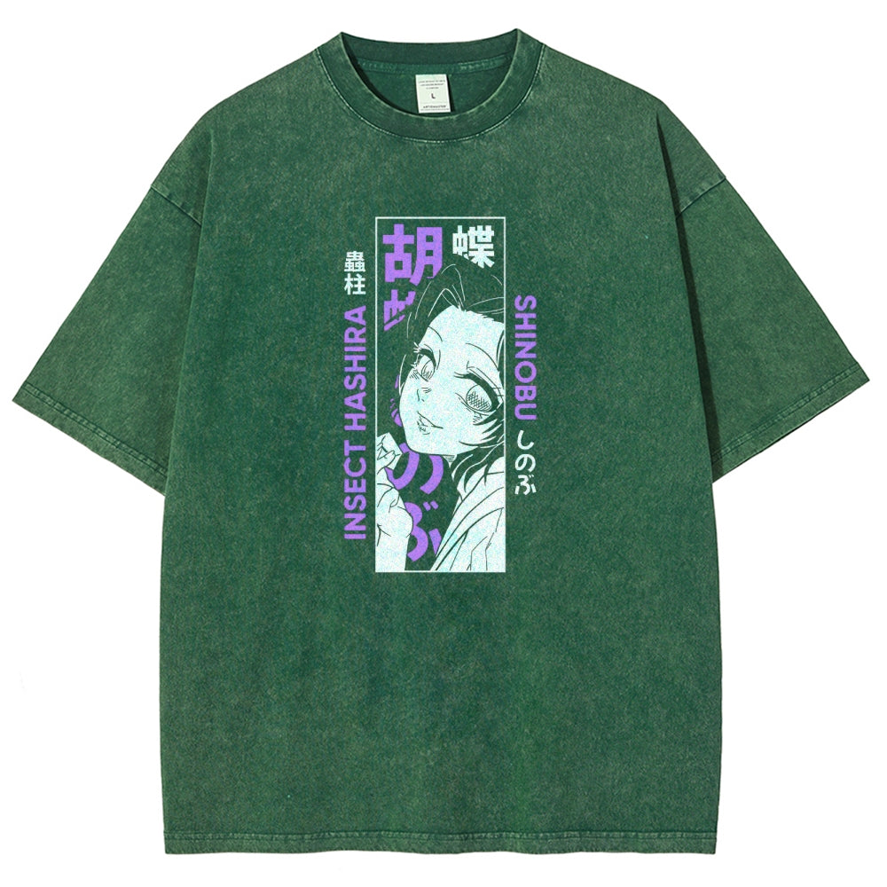 Demon Slayer Unisex Fit Washed T-Shirt 2503005417