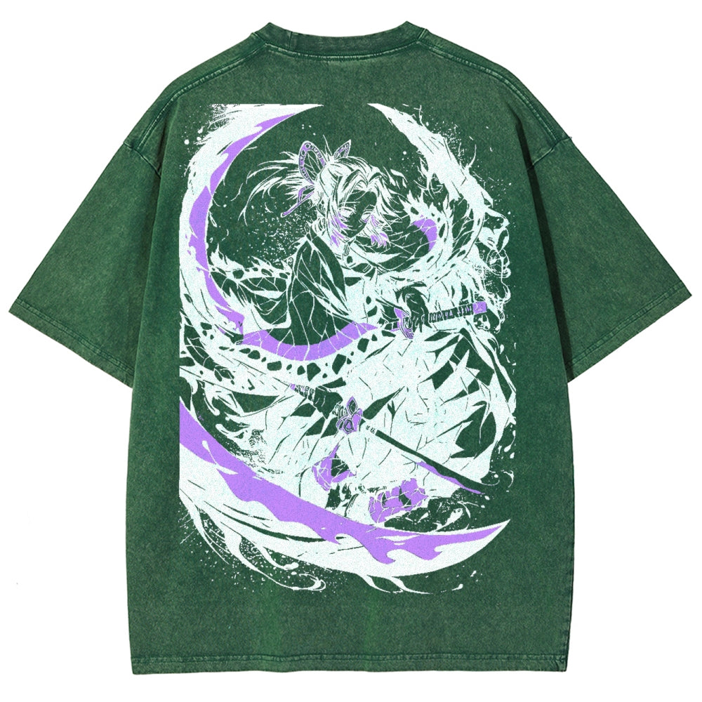 Demon Slayer Unisex Fit Washed T-Shirt 2503005417