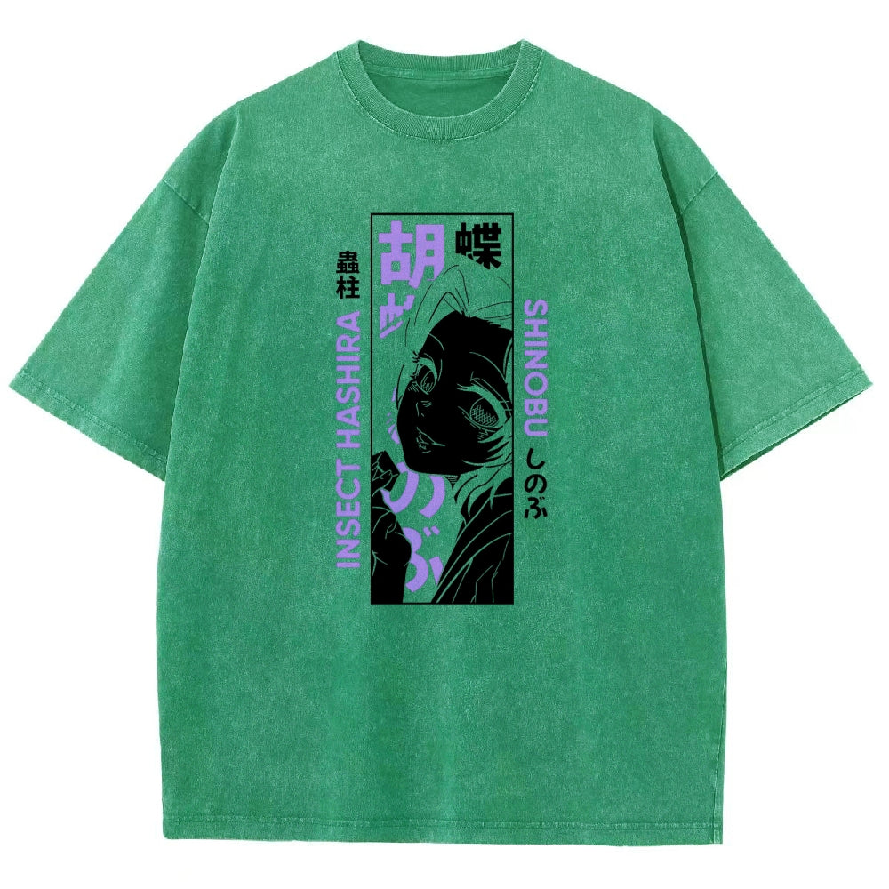 Demon Slayer Unisex Fit Washed T-Shirt 2503005417