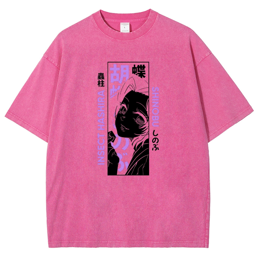 Demon Slayer Unisex Fit Washed T-Shirt 2503005417