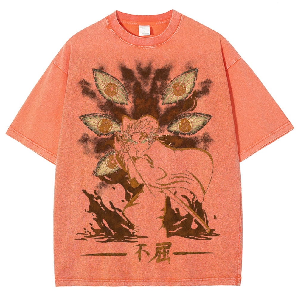 Demon Slayer Unisex Fit Washed T-Shirt 2503005419