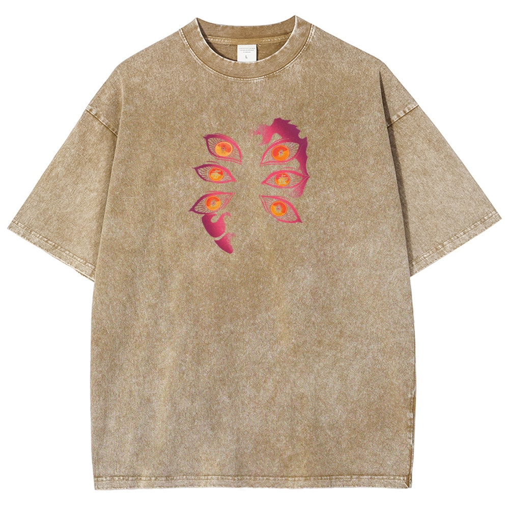 Demon Slayer Unisex Fit Washed T-Shirt 2503005422
