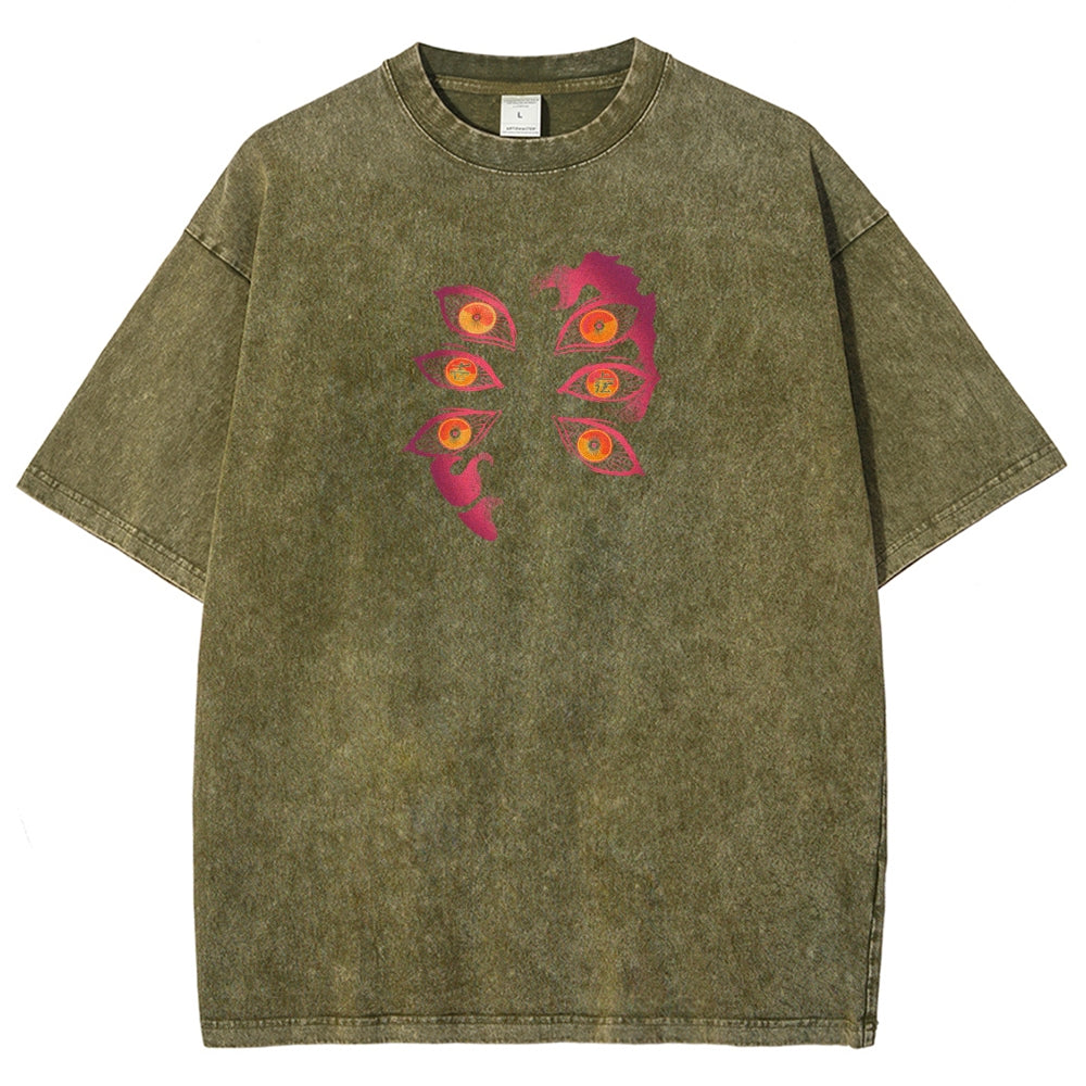 Demon Slayer Unisex Fit Washed T-Shirt 2503005422