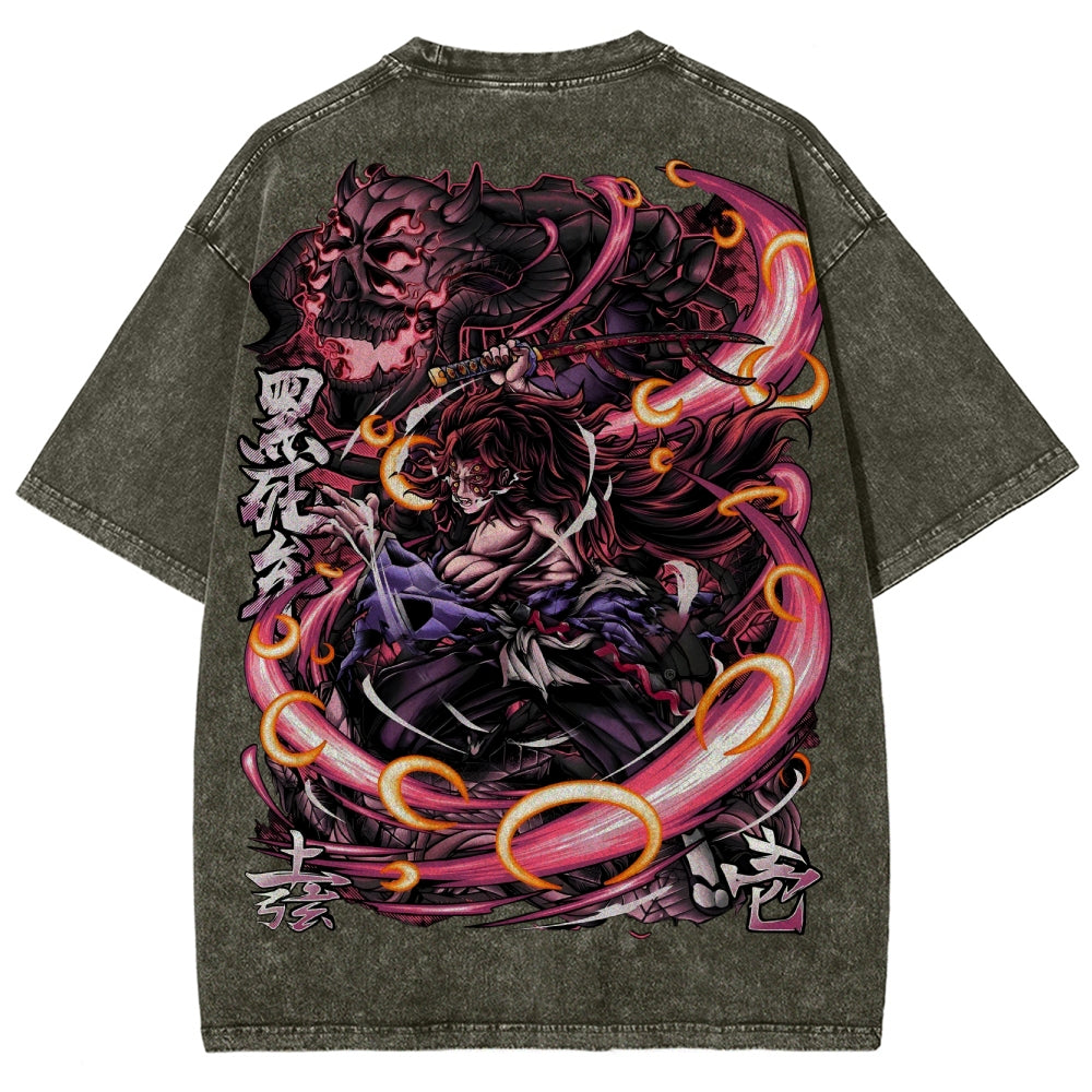 Demon Slayer Unisex Fit Washed T-Shirt 2503005422