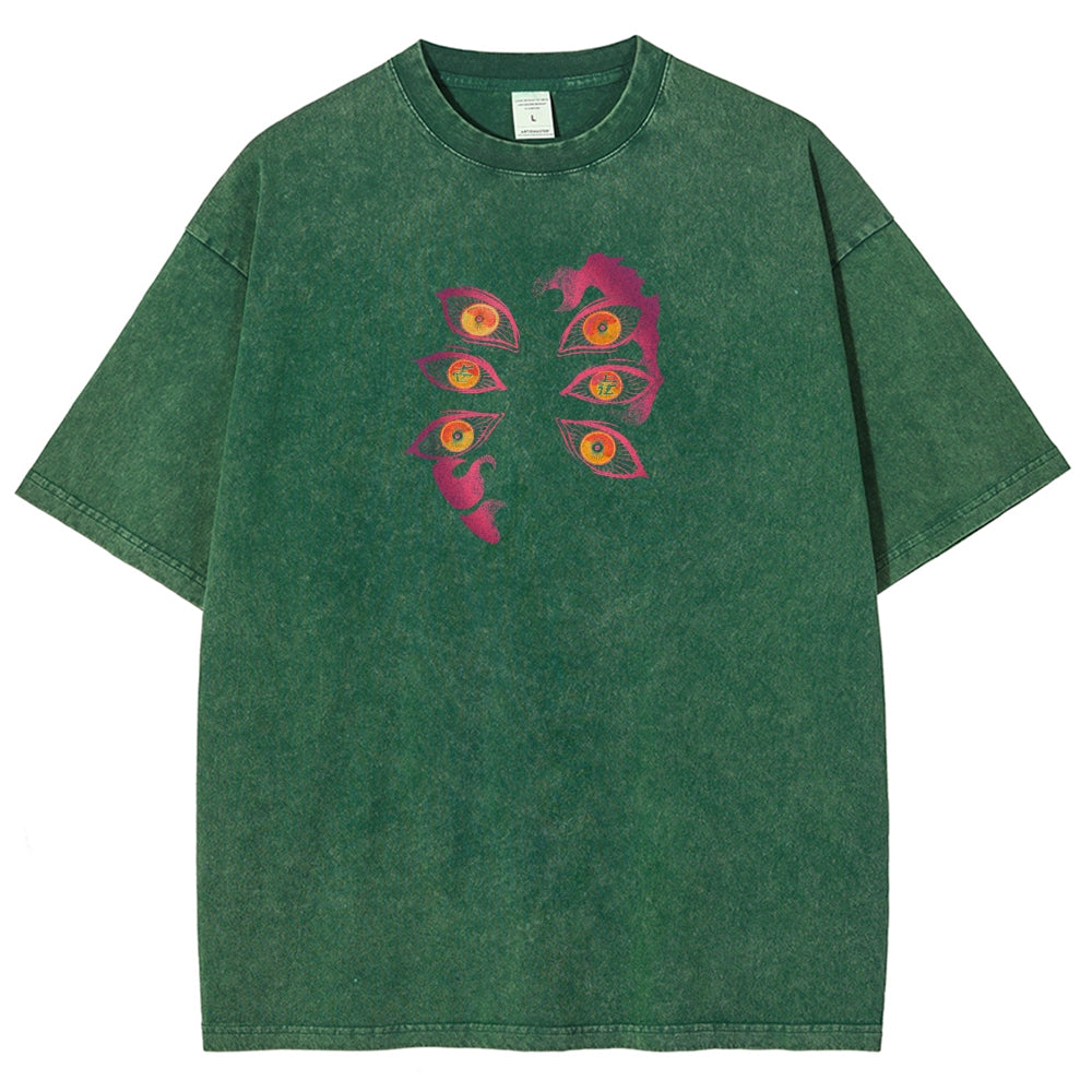 Demon Slayer Unisex Fit Washed T-Shirt 2503005422