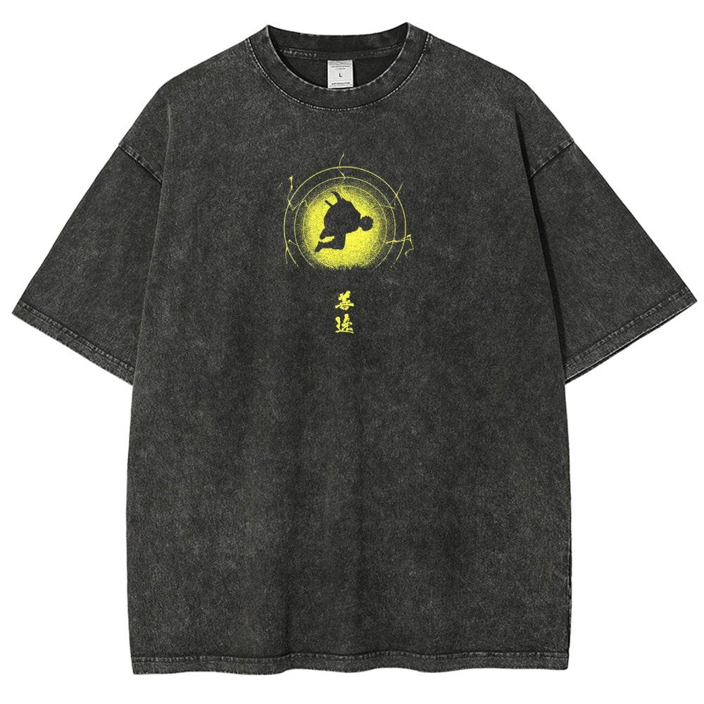 Demon Slayer Unisex Fit Washed T-Shirt 2503005425