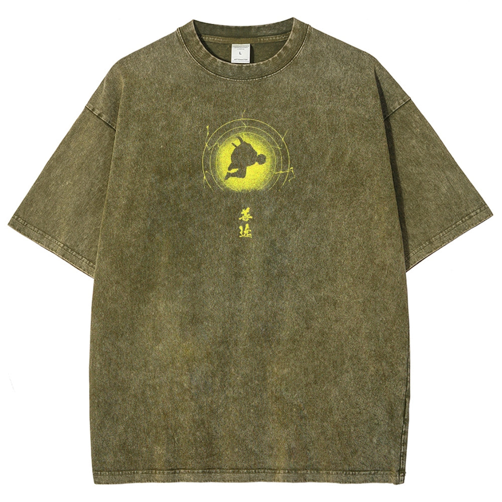 Demon Slayer Unisex Fit Washed T-Shirt 2503005425