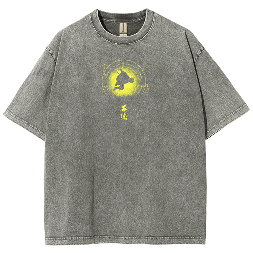 Demon Slayer Unisex Fit Washed T-Shirt 2503005425