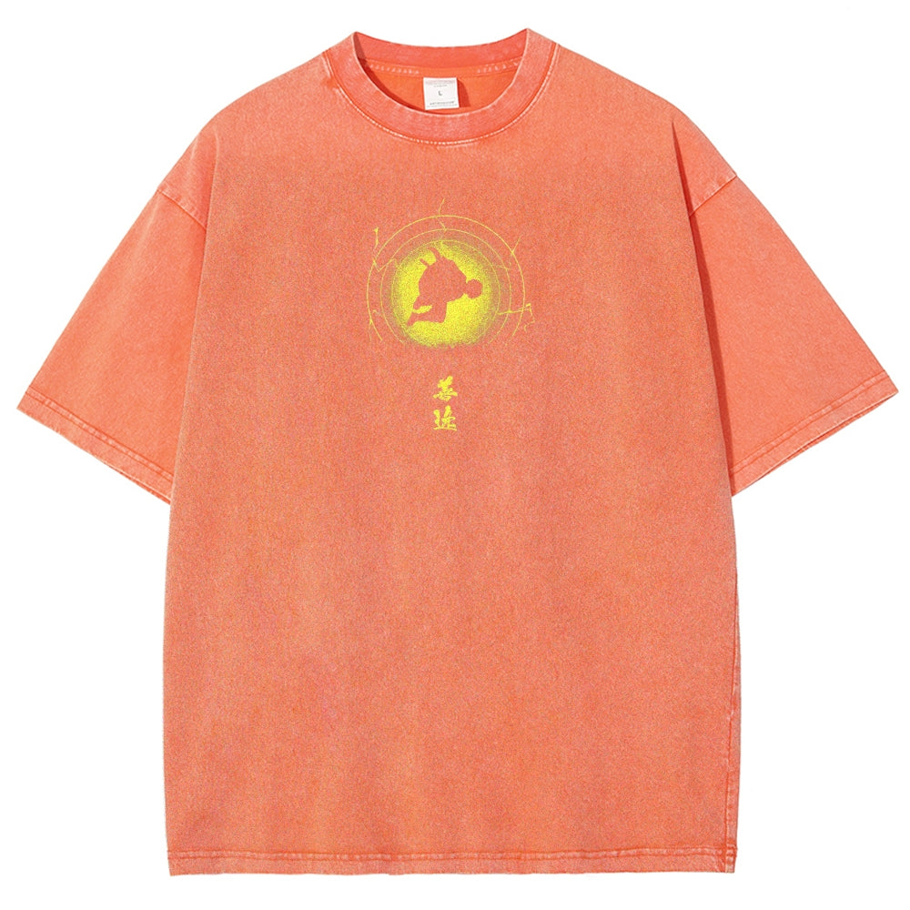 Demon Slayer Unisex Fit Washed T-Shirt 2503005425