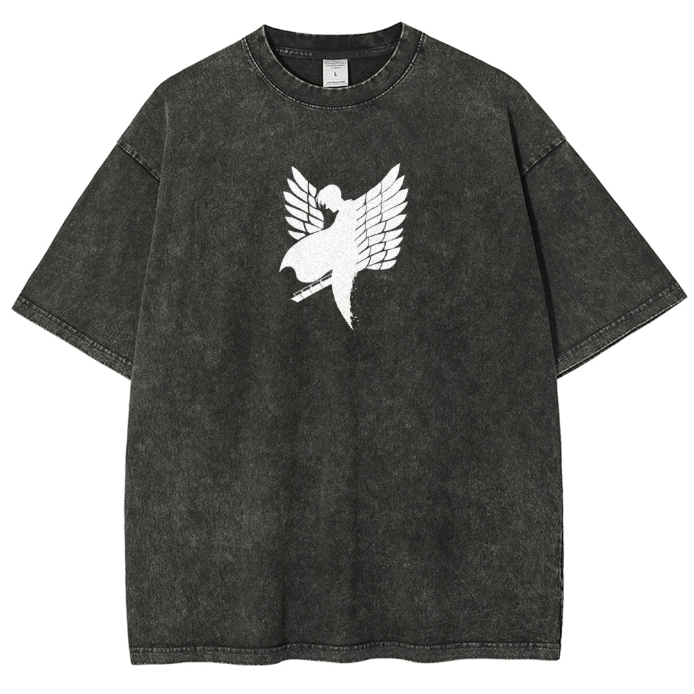 Attack on Titan Unisex Fit Washed T-Shirt 2503010150