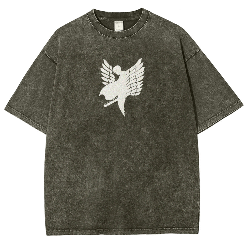 Attack on Titan Unisex Fit Washed T-Shirt 2503010150
