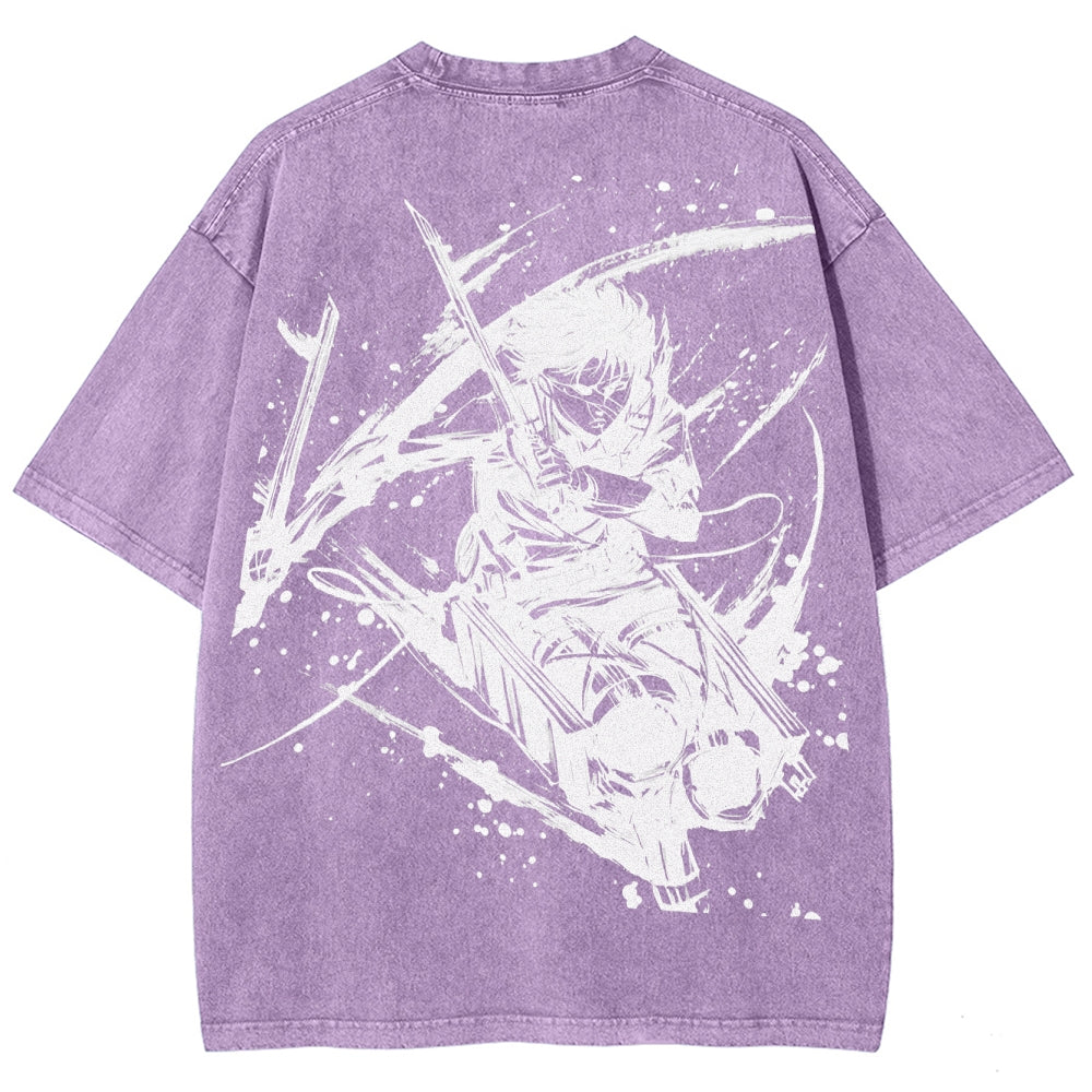Attack on Titan Unisex Fit Washed T-Shirt 2503010150
