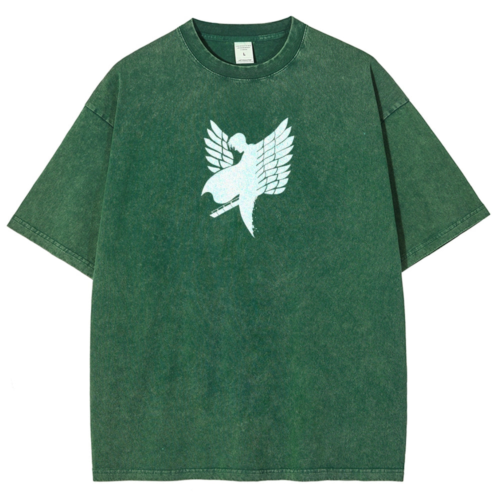 Attack on Titan Unisex Fit Washed T-Shirt 2503010150