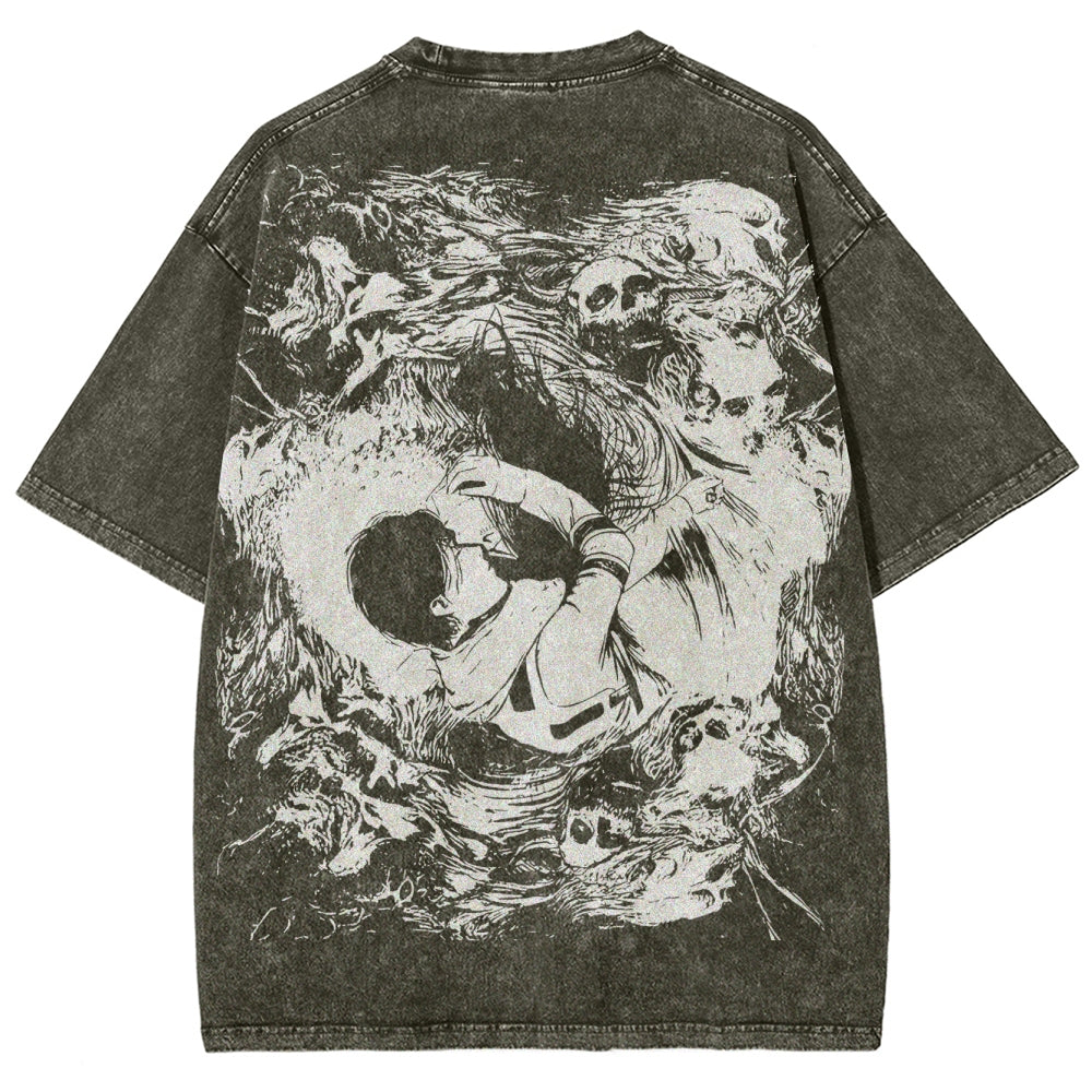 Attack on Titan Unisex Fit Washed T-Shirt 2503010151