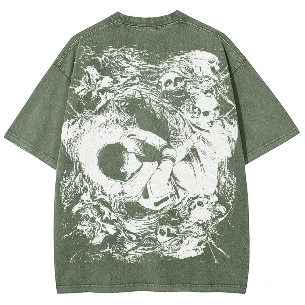 Attack on Titan Unisex Fit Washed T-Shirt 2503010151