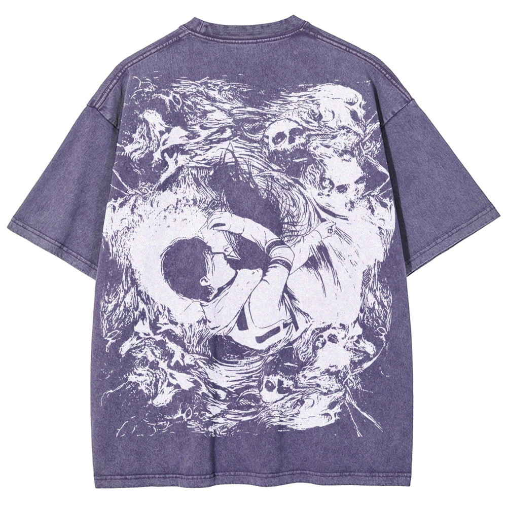 Attack on Titan Unisex Fit Washed T-Shirt 2503010151