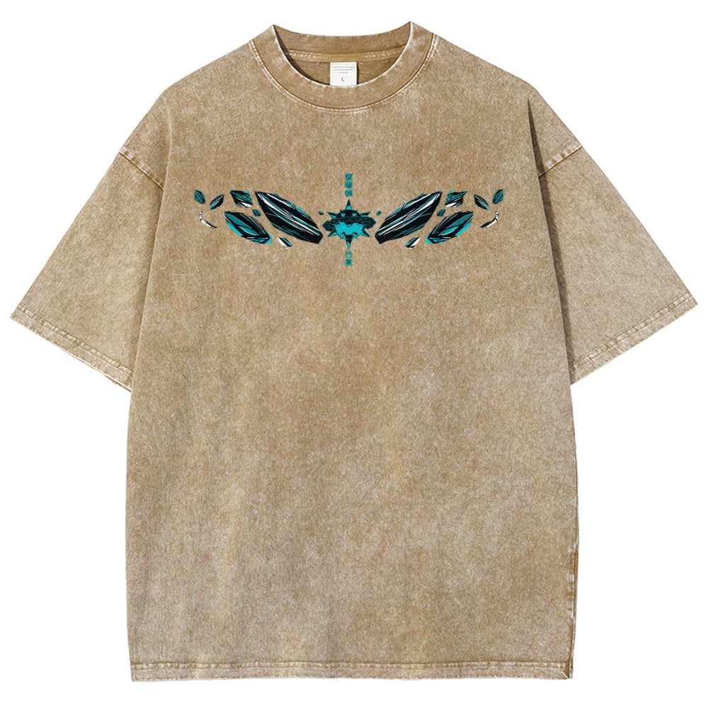 Demon Slayer Unisex Fit Washed T-Shirt 2504000907