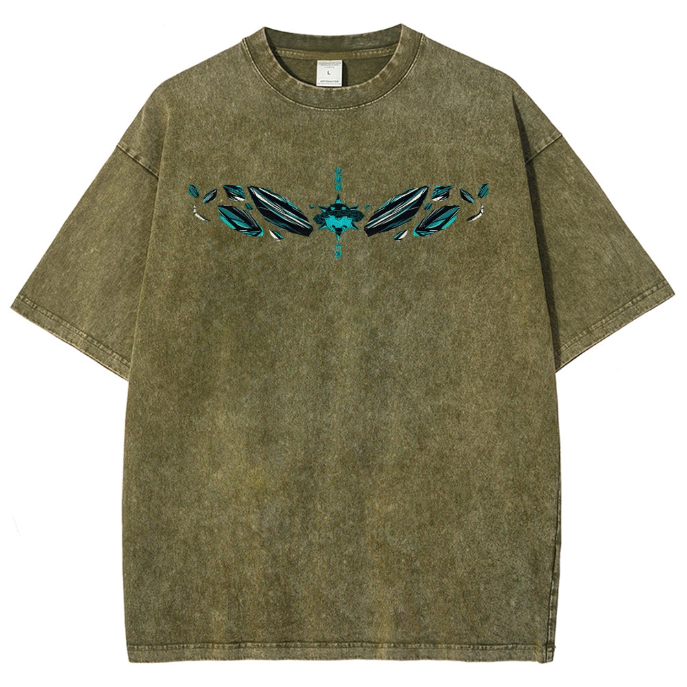 Demon Slayer Unisex Fit Washed T-Shirt 2504000907