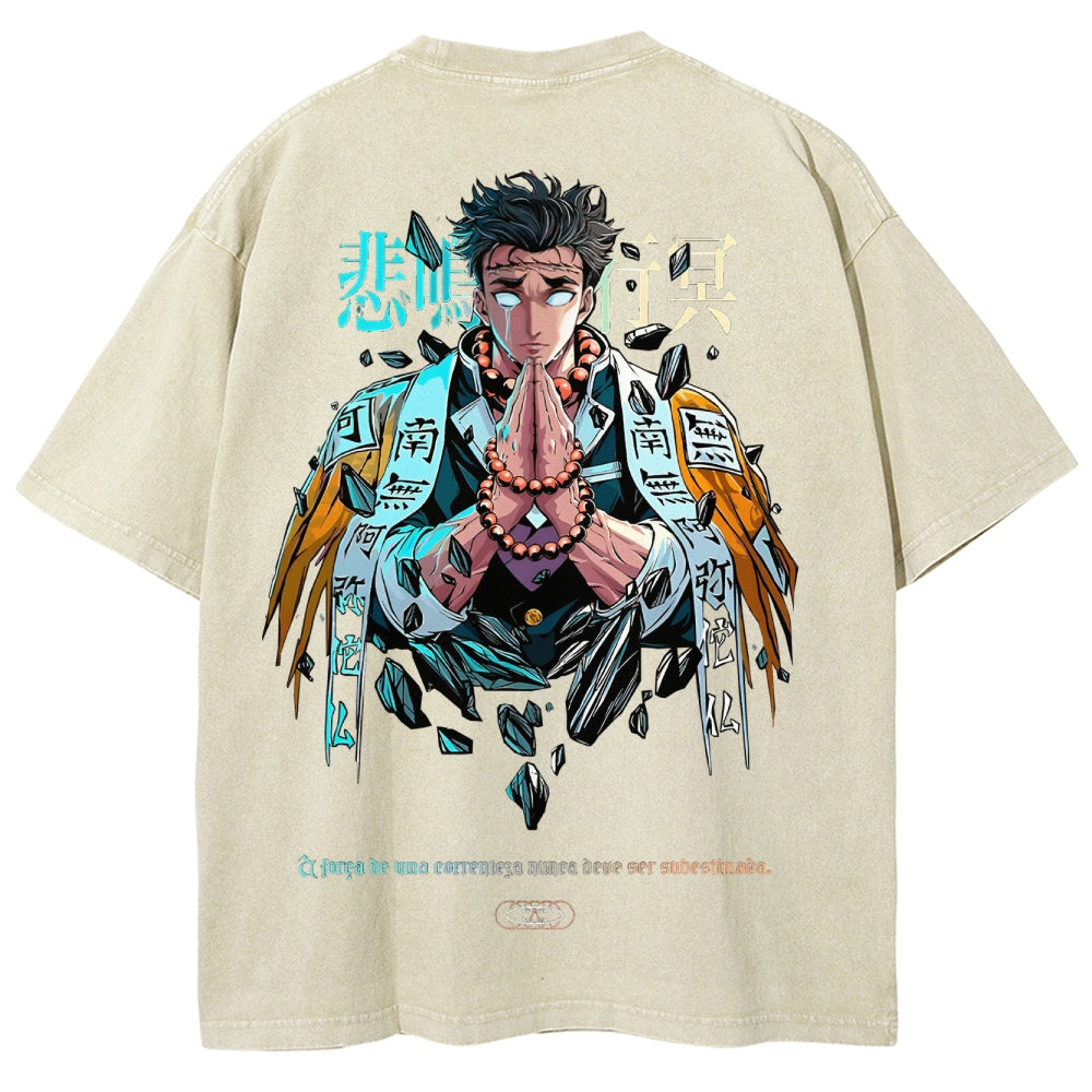 Demon Slayer Unisex Fit Washed T-Shirt 2504000907
