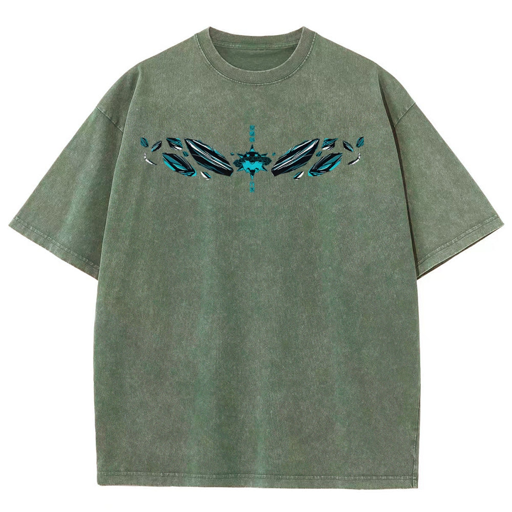 Demon Slayer Unisex Fit Washed T-Shirt 2504000907