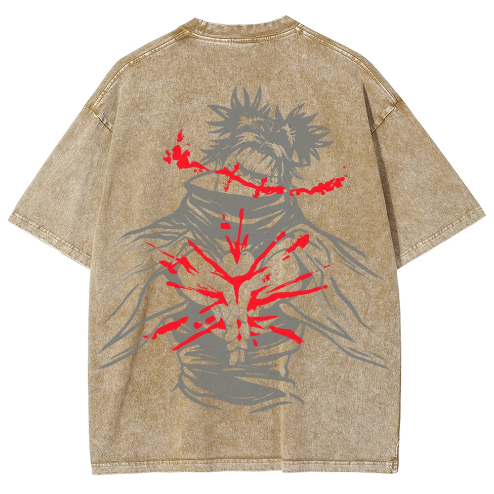 Jujutsu Kaisen CHOSO Unisex Fit Washed T-Shirt 2504001128