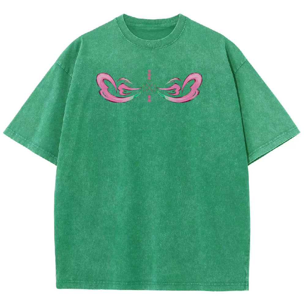 Demon Slayer Mitsuri Kanroji Unisex Fit Washed T-Shirt 2504004048