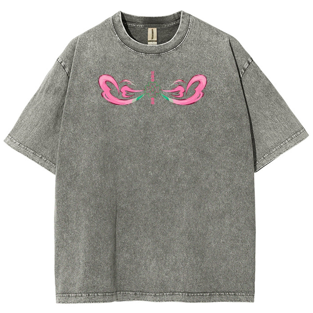 Demon Slayer Mitsuri Kanroji Unisex Fit Washed T-Shirt 2504004048