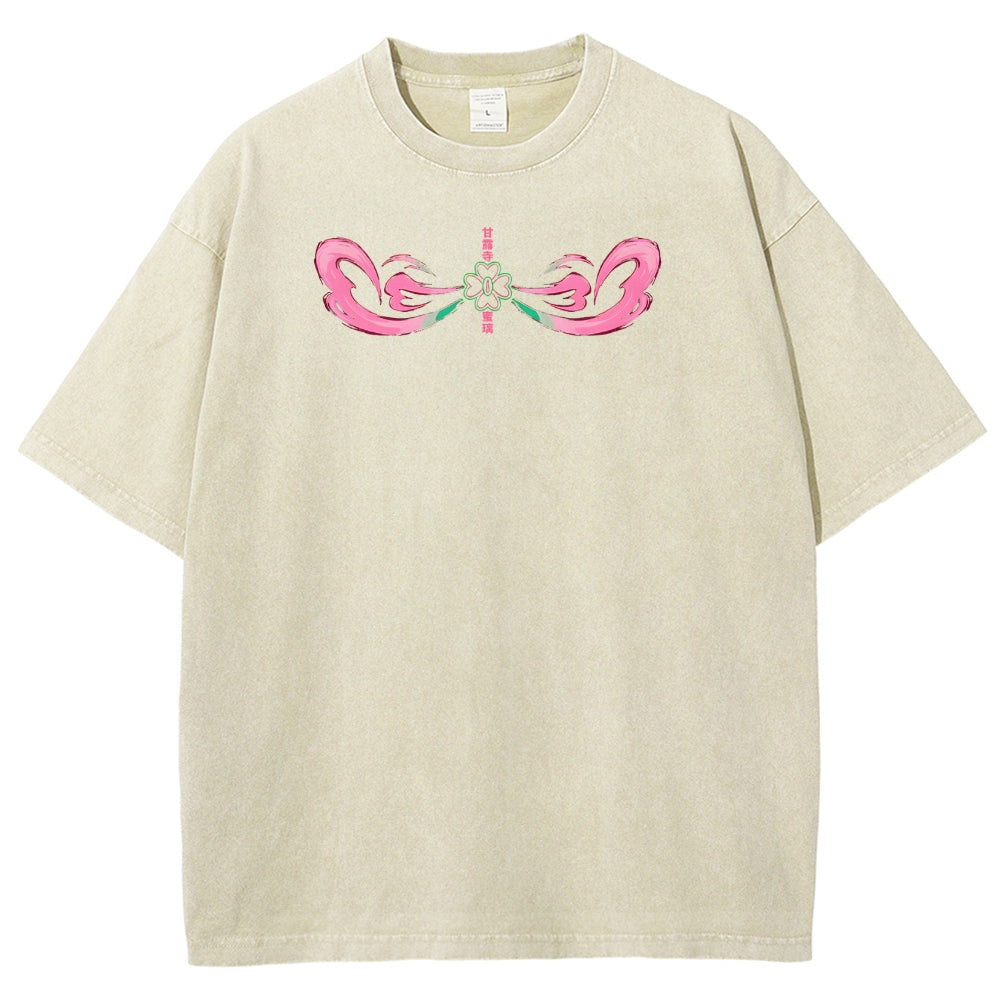 Demon Slayer Mitsuri Kanroji Unisex Fit Washed T-Shirt 2504004048