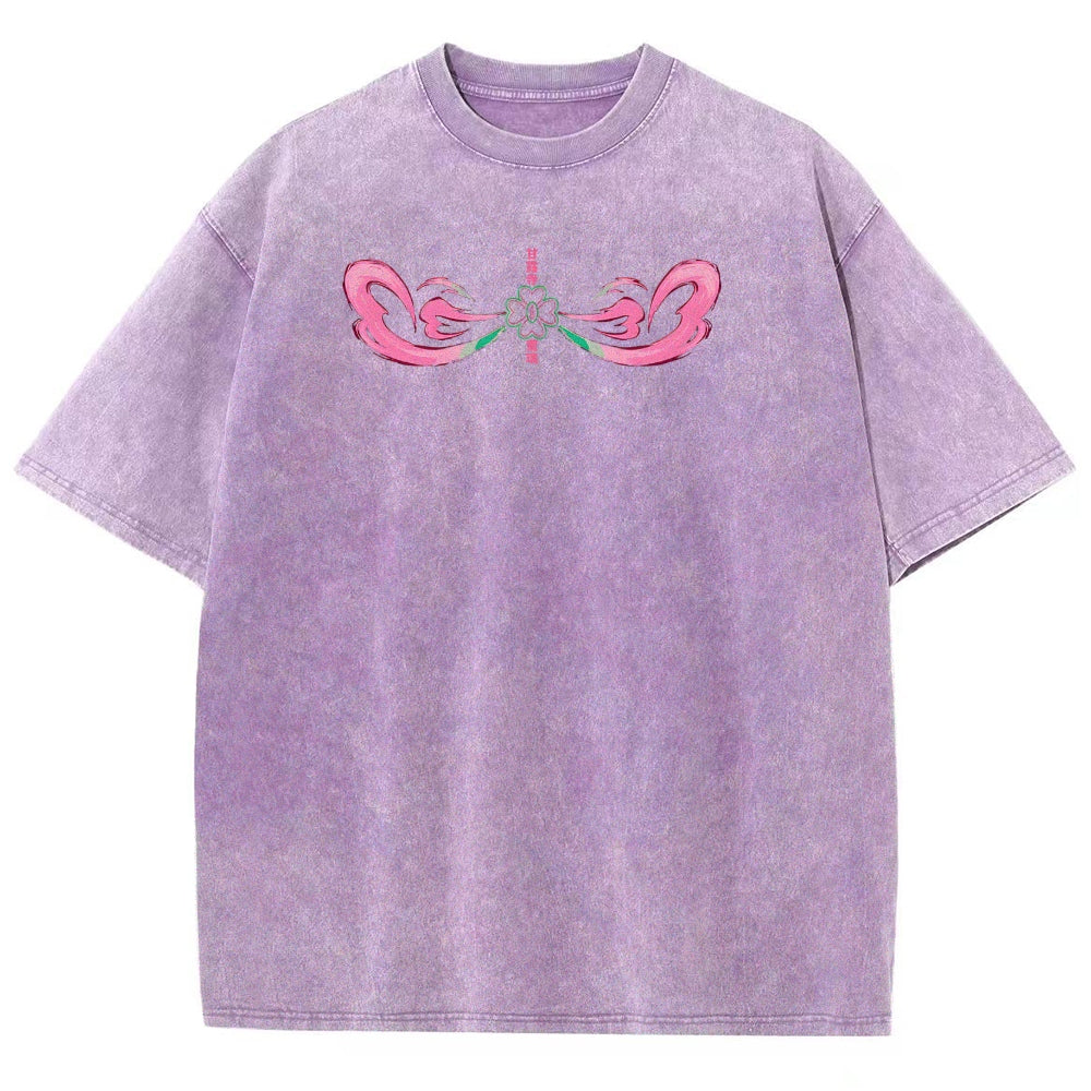 Demon Slayer Mitsuri Kanroji Unisex Fit Washed T-Shirt 2504004048