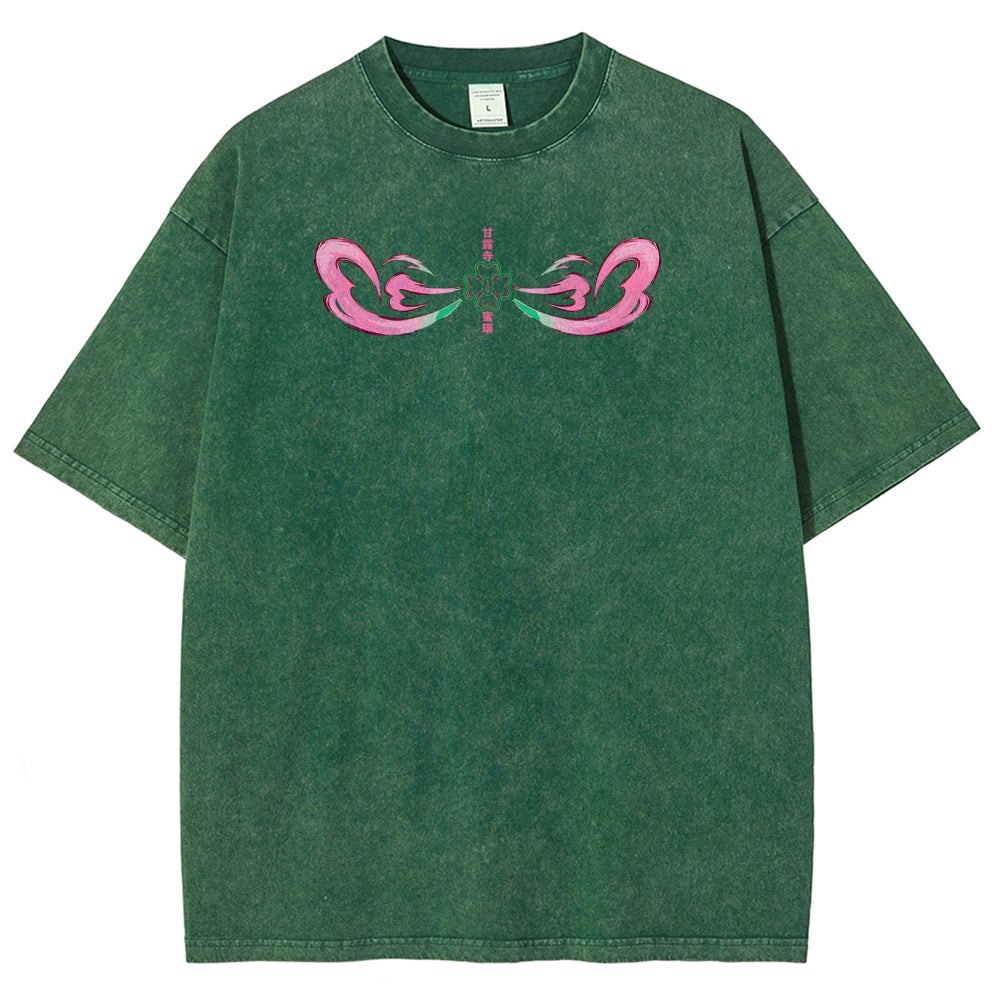 Demon Slayer Mitsuri Kanroji Unisex Fit Washed T-Shirt 2504004048