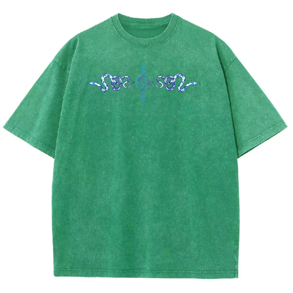 Demon slayer Iguro Obanai Unisex Fit Washed T-Shirt 2504004052