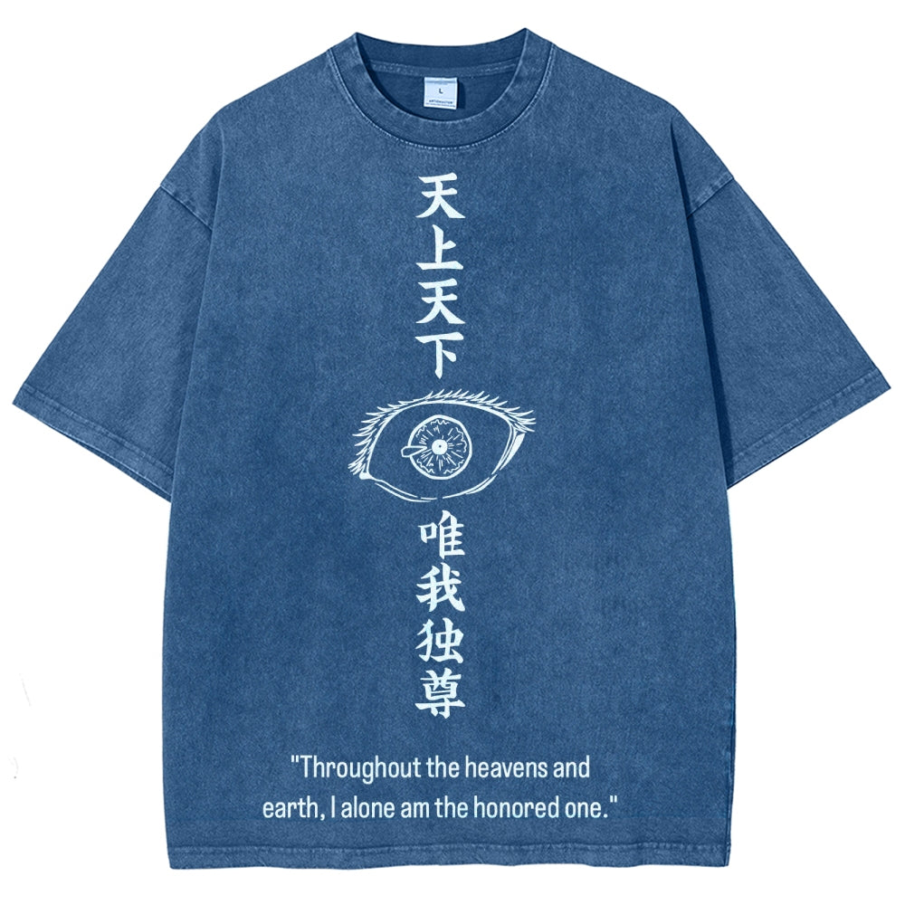 Jujutsu Kaisen Gojo Satoru Unisex Fit Washed T-Shirt 2504005203
