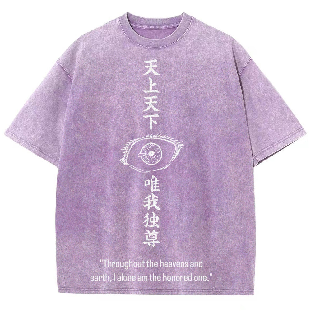 Jujutsu Kaisen Gojo Satoru Unisex Fit Washed T-Shirt 2504005203