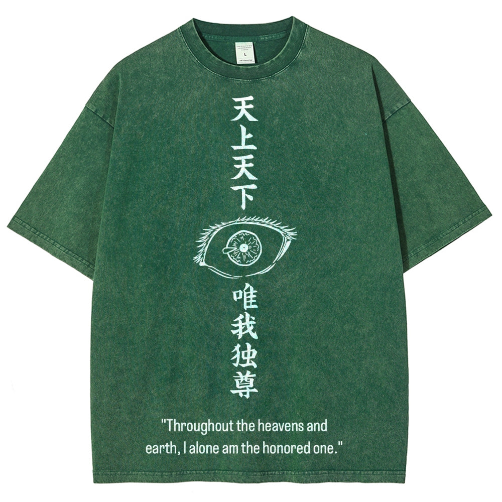 Jujutsu Kaisen Gojo Satoru Unisex Fit Washed T-Shirt 2504005203