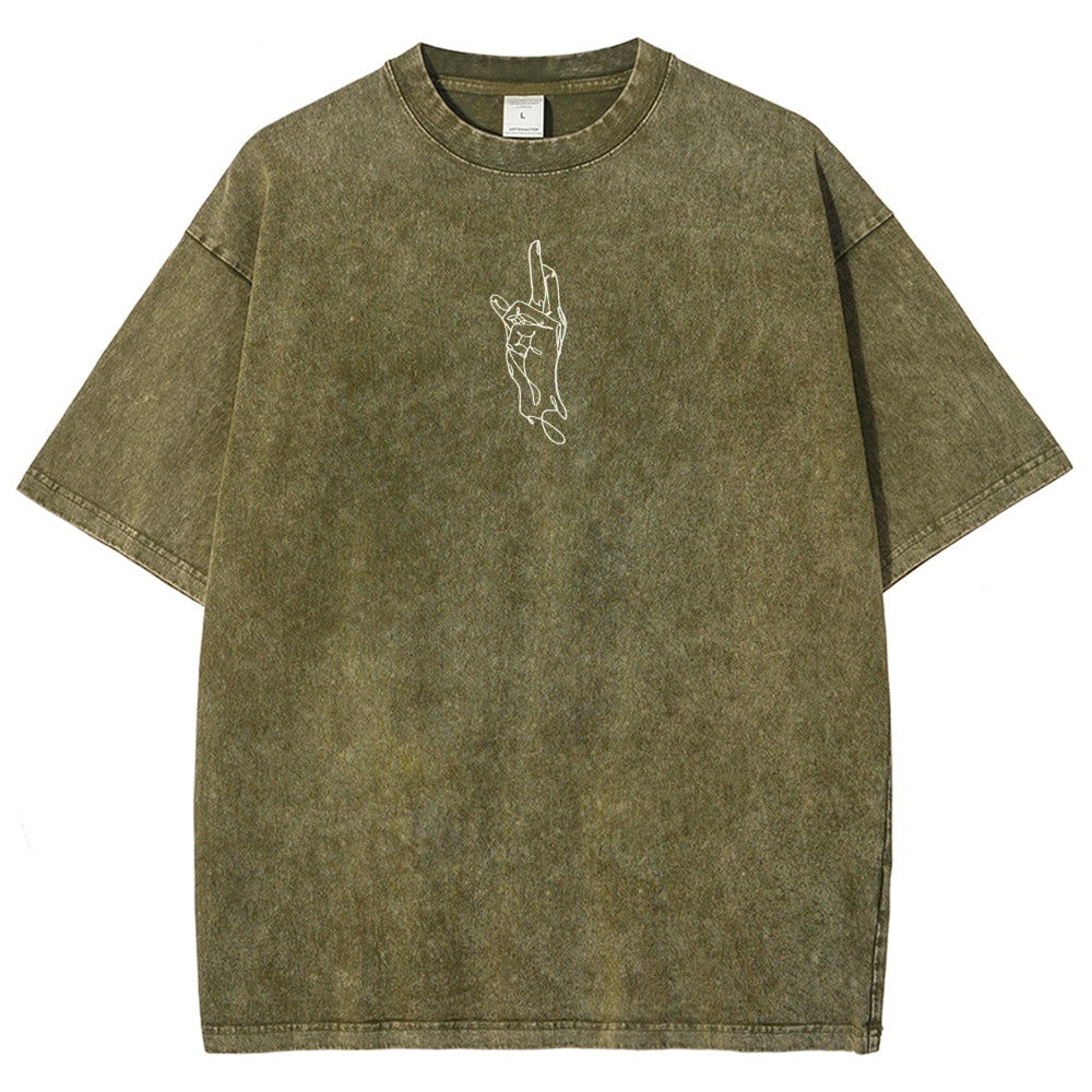 Jujutsu Kaisen Gojo Satoru Unisex Fit Washed T-Shirt 2504005208
