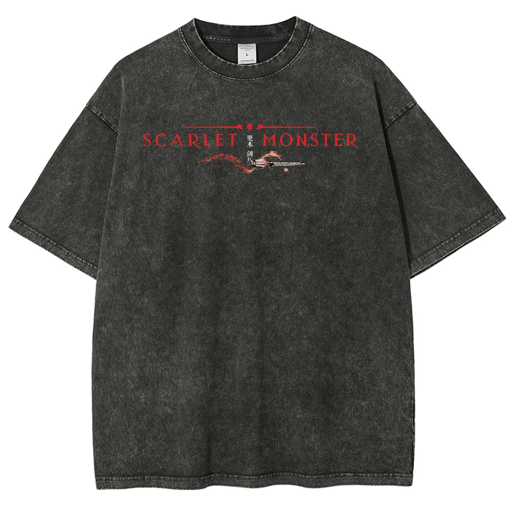Bleach Unisex Fit Washed T-Shirt 2504005406