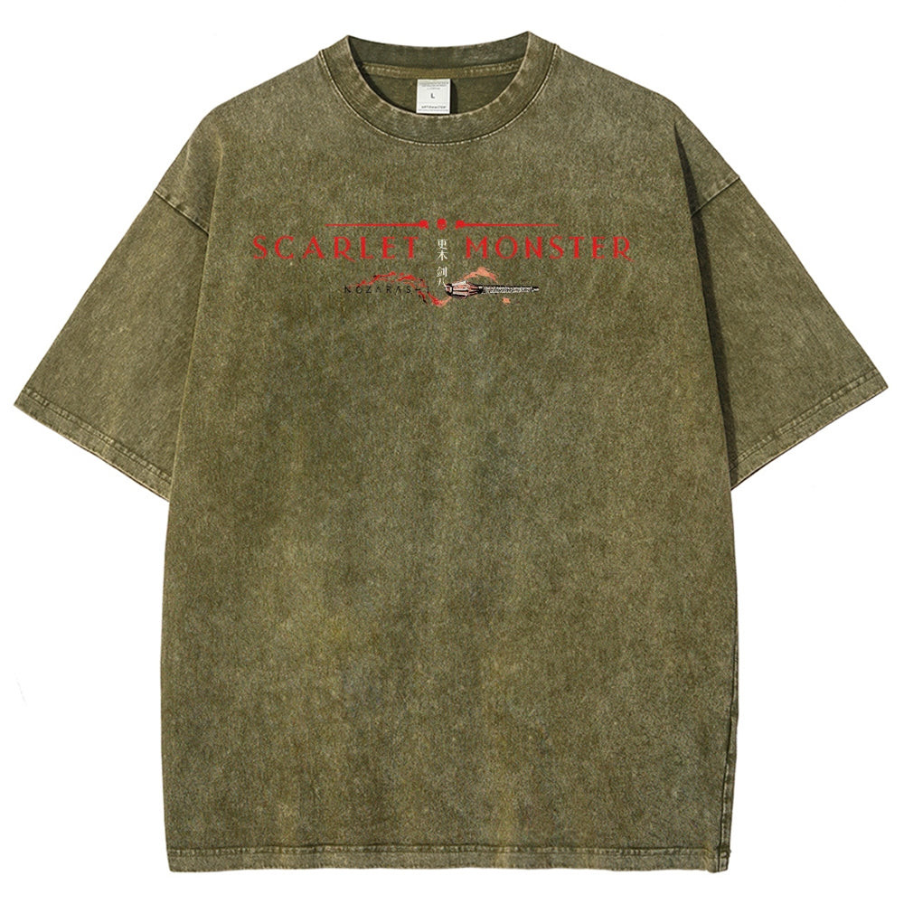 Bleach Unisex Fit Washed T-Shirt 2504005406