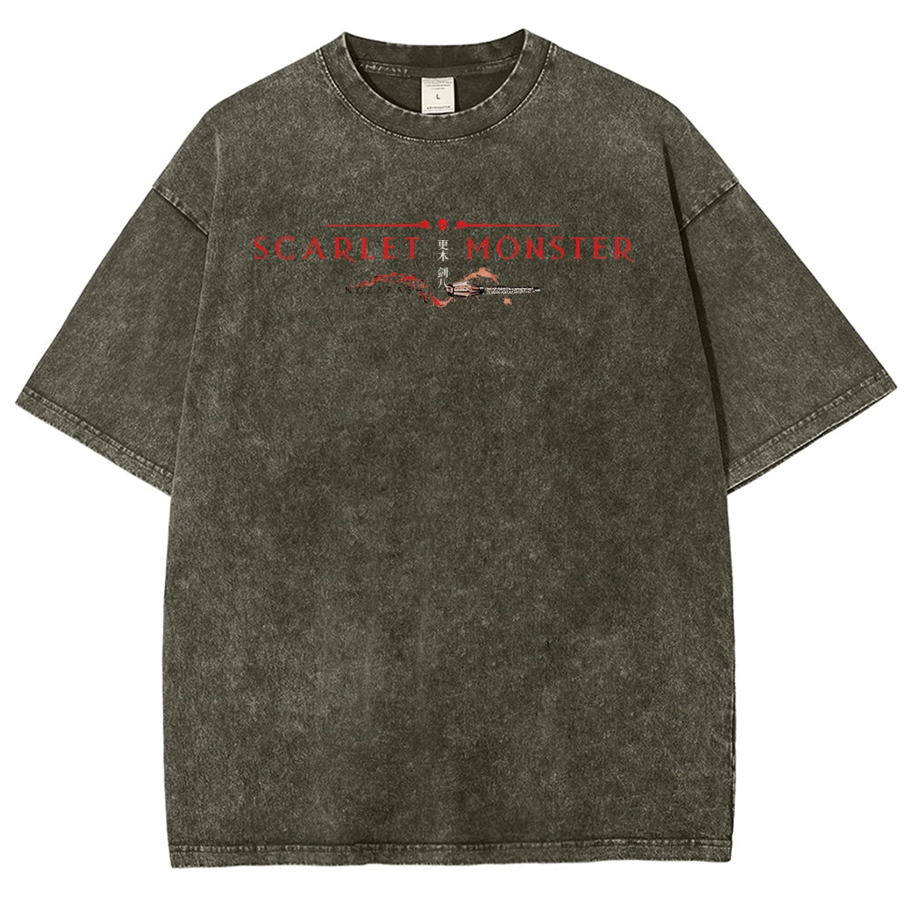 Bleach Unisex Fit Washed T-Shirt 2504005406