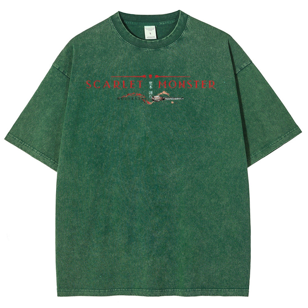 Bleach Unisex Fit Washed T-Shirt 2504005406