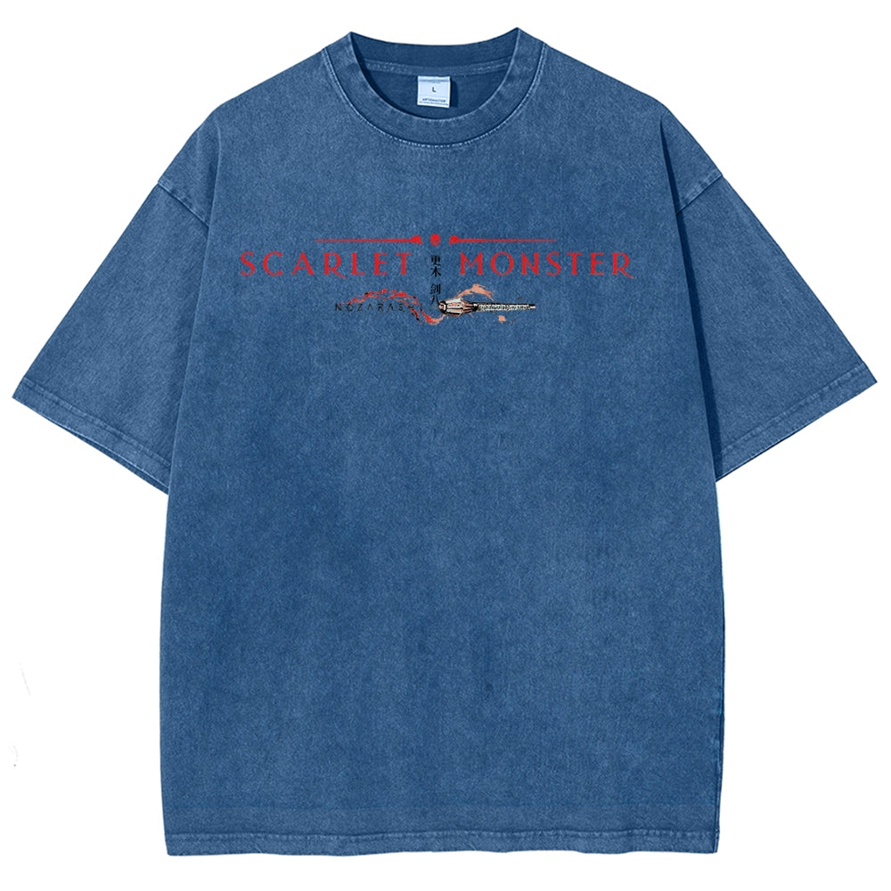 Bleach Unisex Fit Washed T-Shirt 2504005406