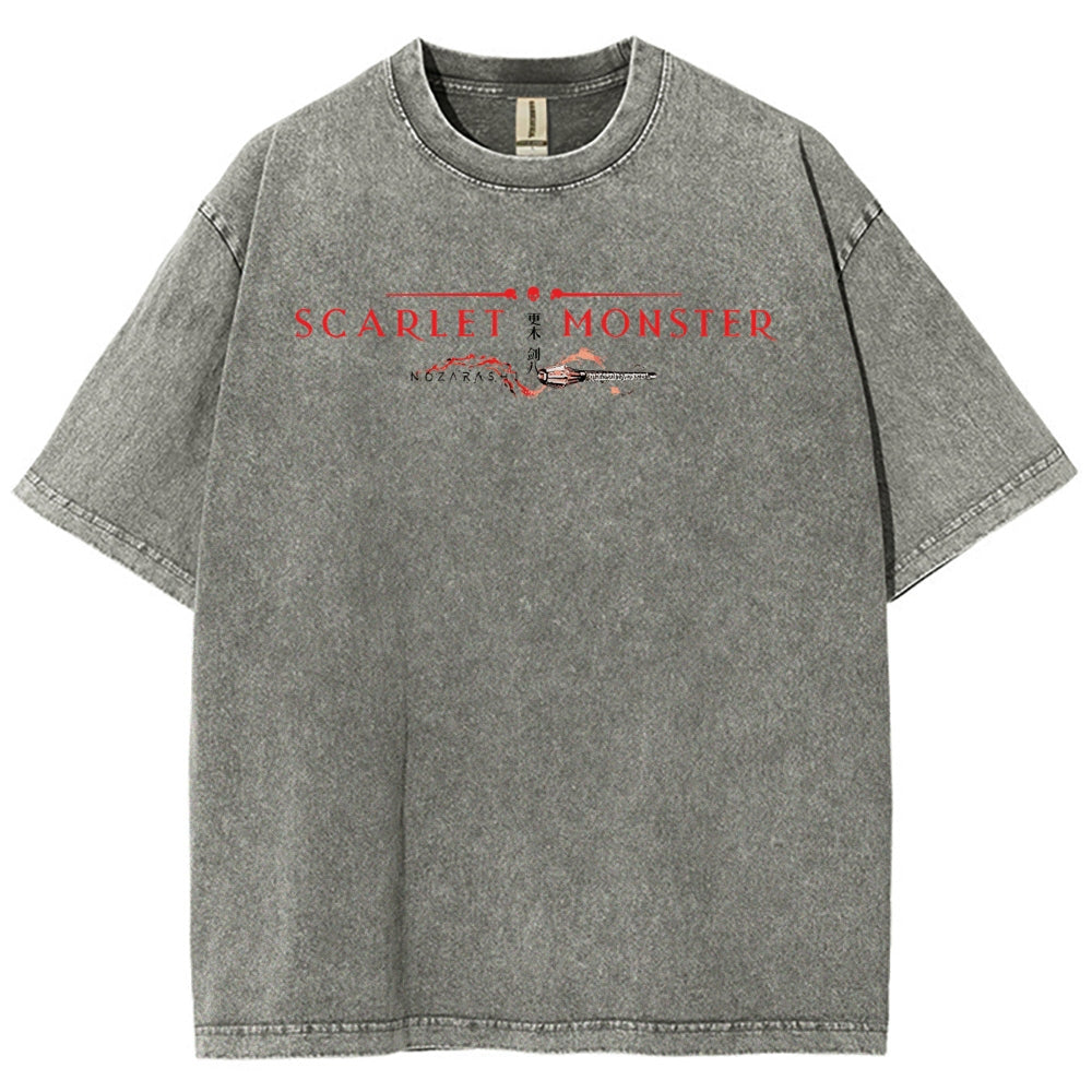 Bleach Unisex Fit Washed T-Shirt 2504005406