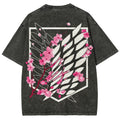 Attack on Titan Unisex Fit Washed T-Shirt 2504009738
