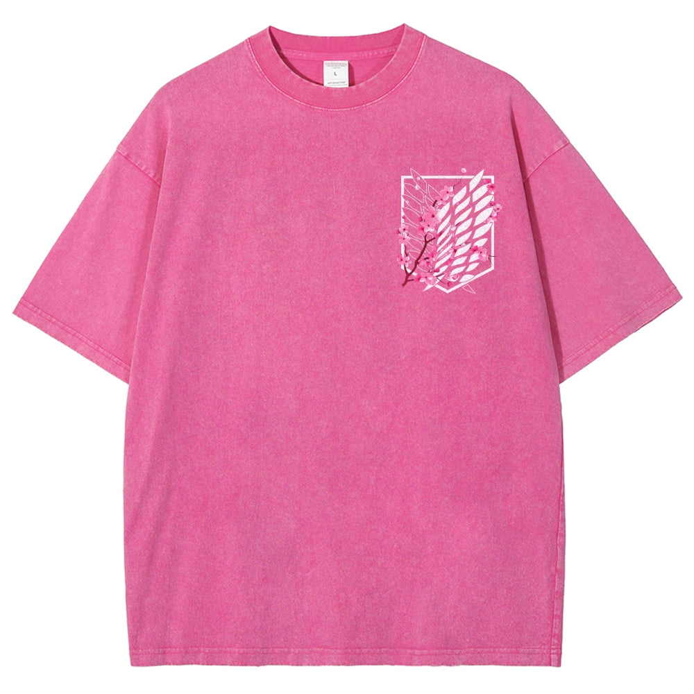 Attack on Titan Unisex Fit Washed T-Shirt 2504009738