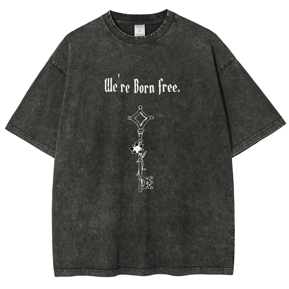 Attack on Titan Unisex Fit Washed T-Shirt 2504009749