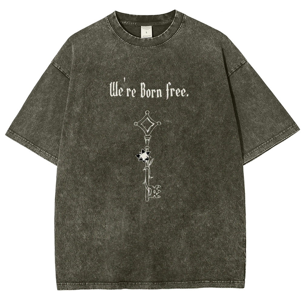 Attack on Titan Unisex Fit Washed T-Shirt 2504009749