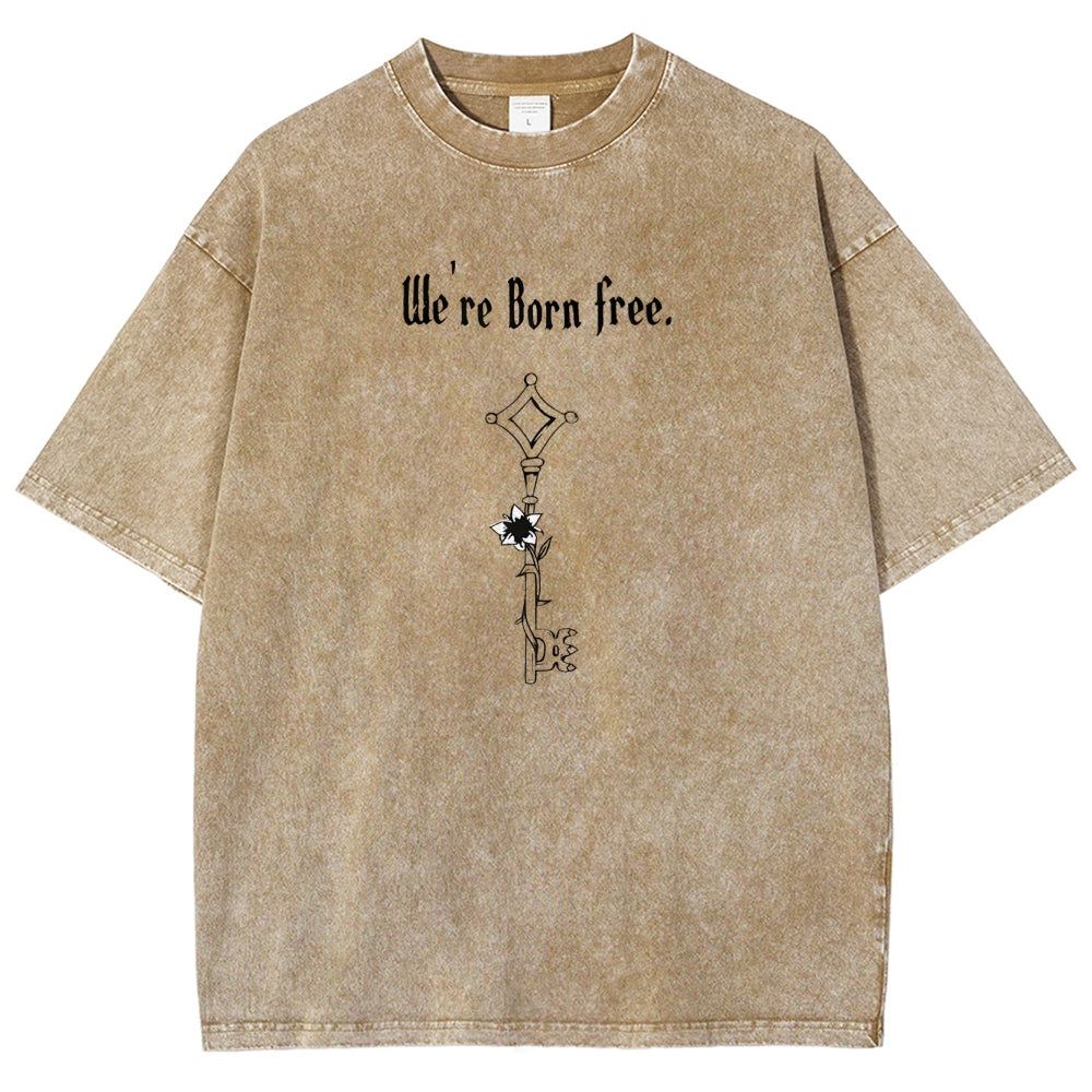 Attack on Titan Unisex Fit Washed T-Shirt 2504009749