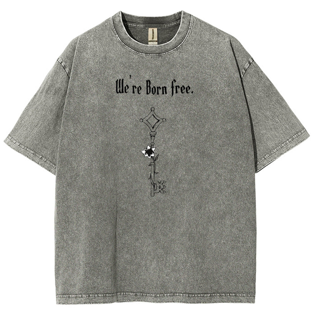 Attack on Titan Unisex Fit Washed T-Shirt 2504009749