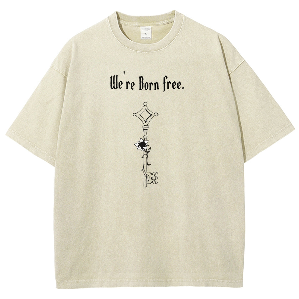 Attack on Titan Unisex Fit Washed T-Shirt 2504009749