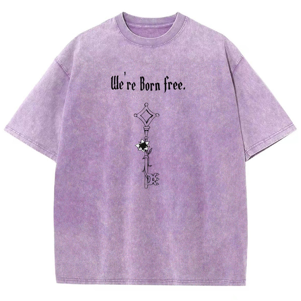 Attack on Titan Unisex Fit Washed T-Shirt 2504009749