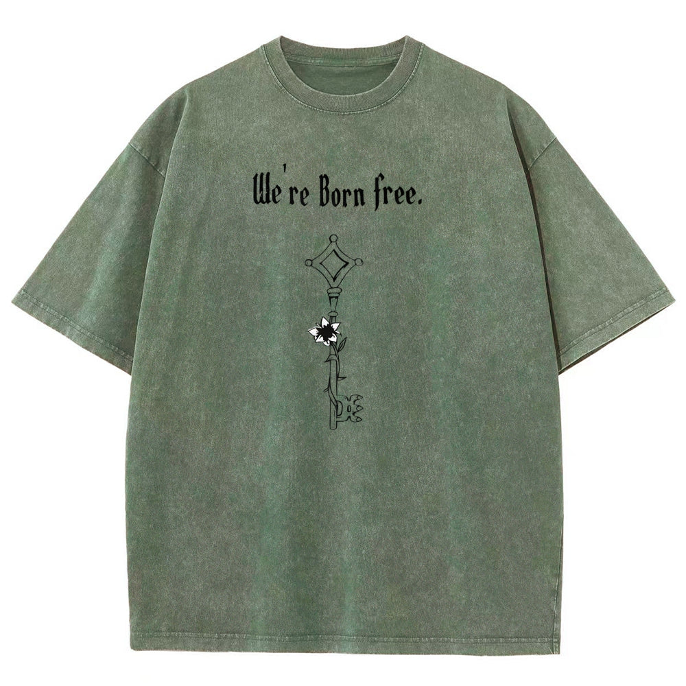 Attack on Titan Unisex Fit Washed T-Shirt 2504009749